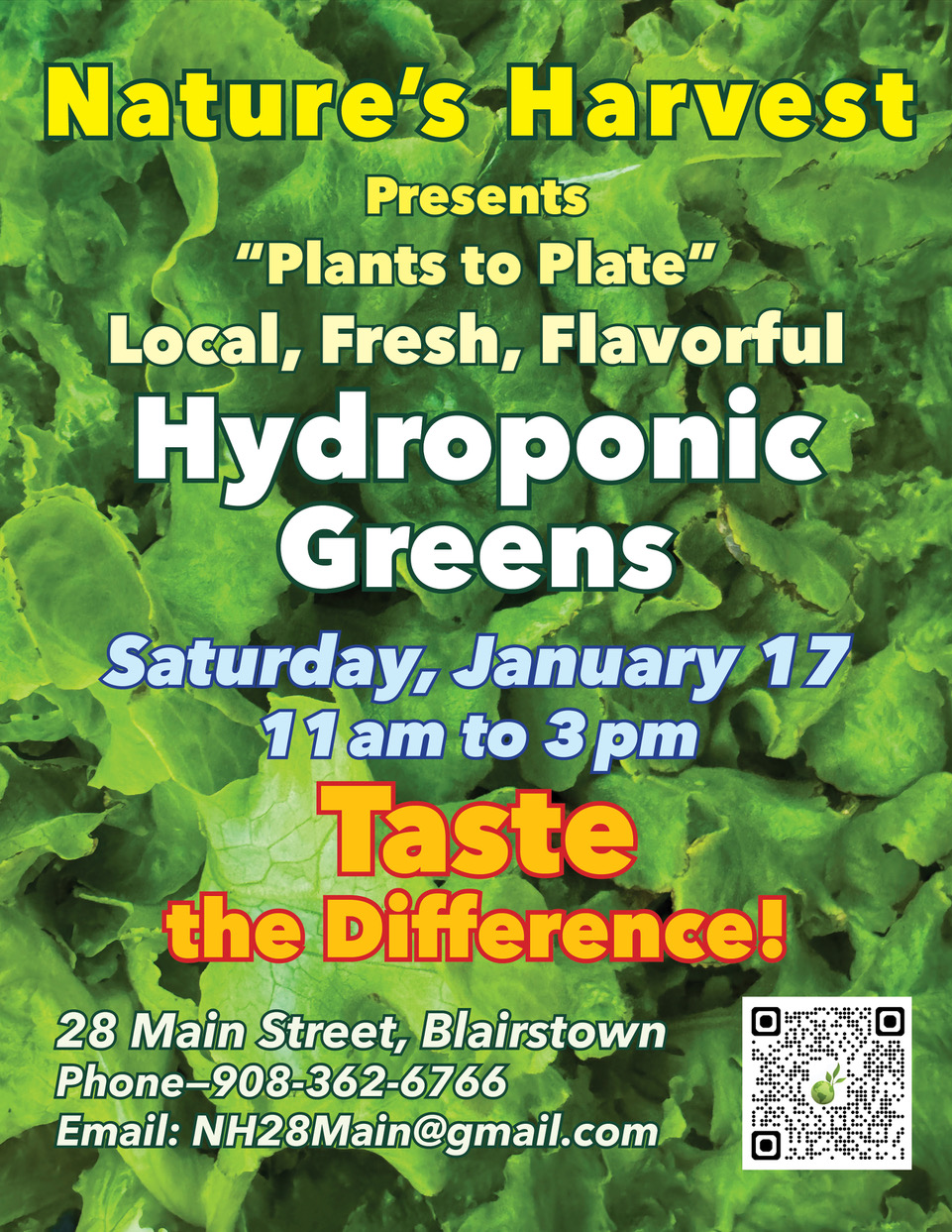 Plants to Plate - Hydroponic Greens Tasting Event